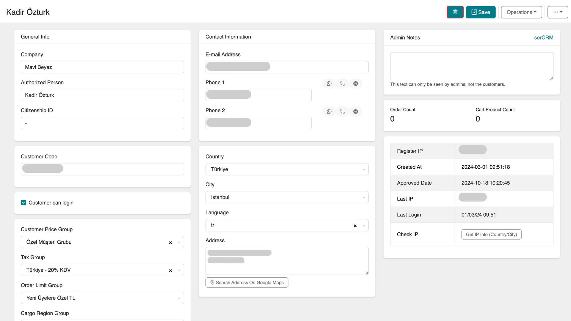 Delete Customer Confirmation