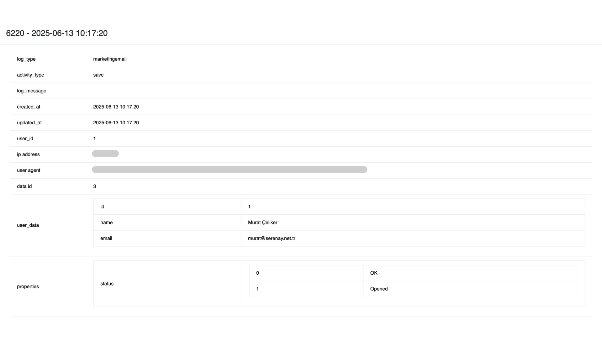 Detailed Change View