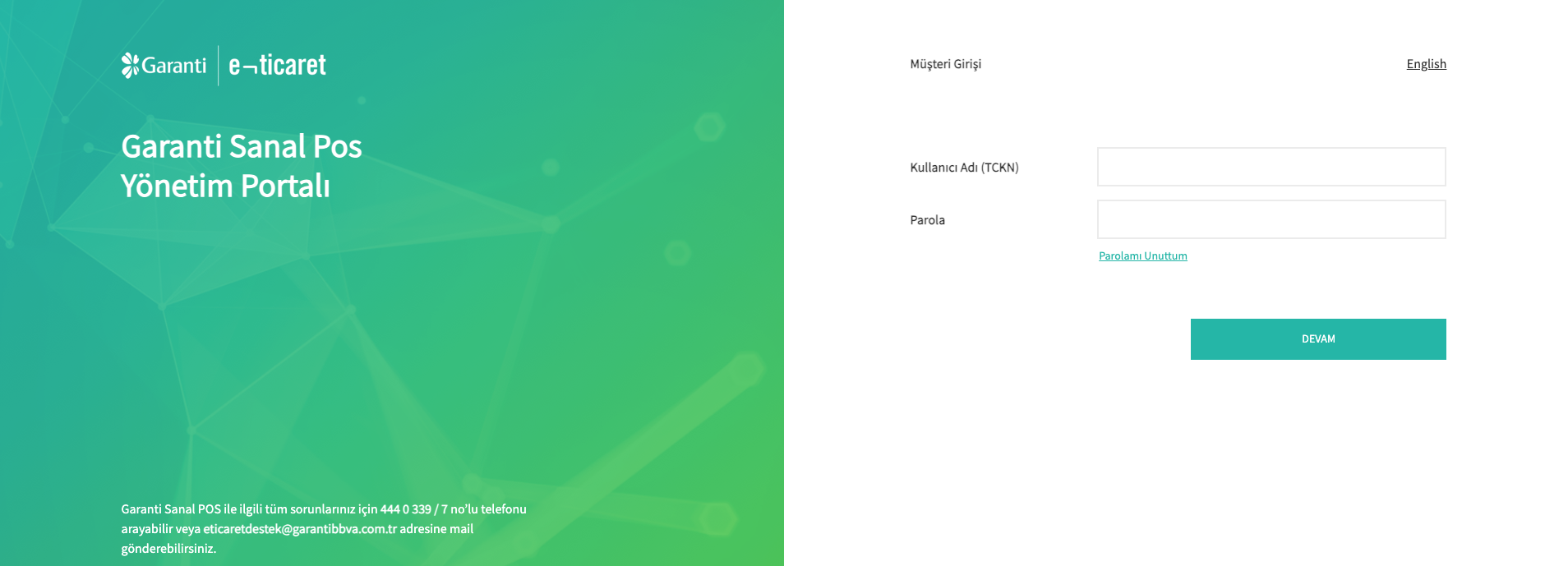 Paneldeki Sanal POS Ayarları