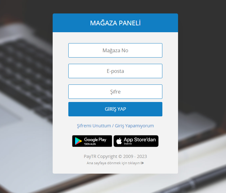 Paneldeki Sanal POS Ayarları