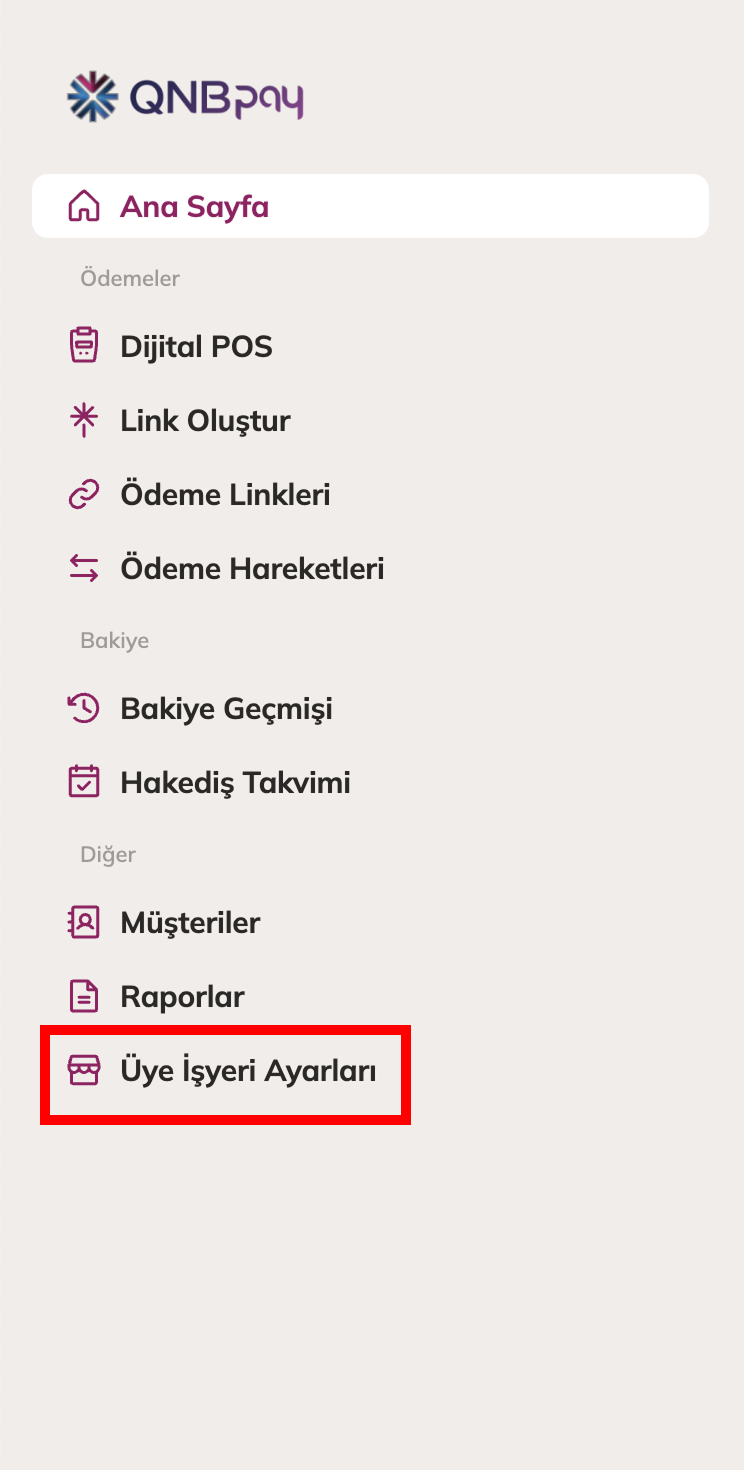 Paneldeki Sanal POS Ayarları